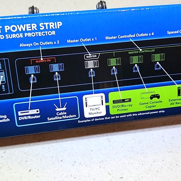 Power Strip 7 outlet Sunbeam New in Box - Picture 6 of 7